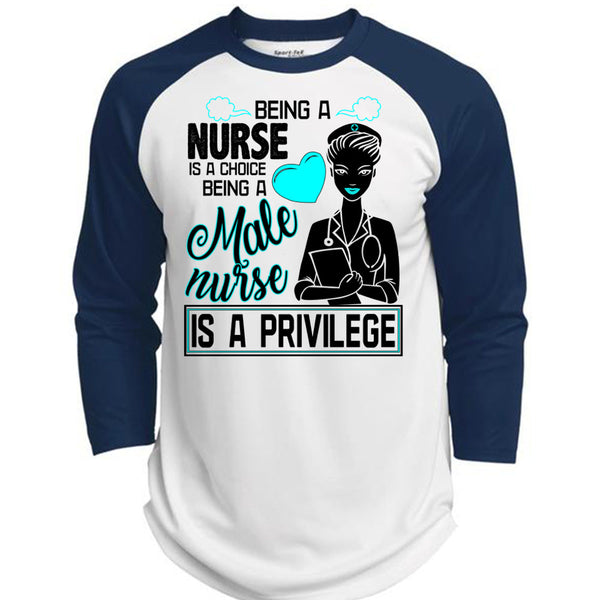 Being A Nurse Is A Choice T Shirt, Being A Nurse T Shirt, Awesome T-Shirts  (Polyester Game Baseball Jersey)