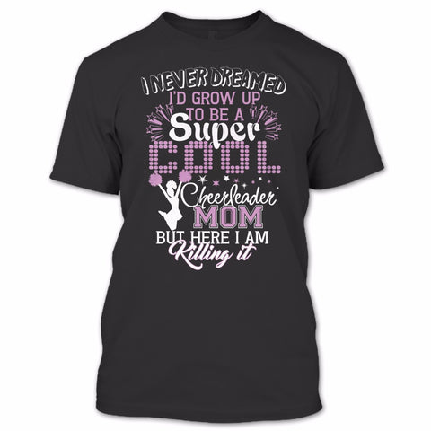 A black t-shirt with the shopify logo