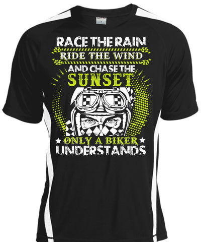 A black t-shirt with the shopify logo