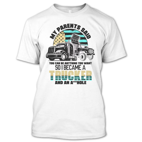 A black t-shirt with the shopify logo