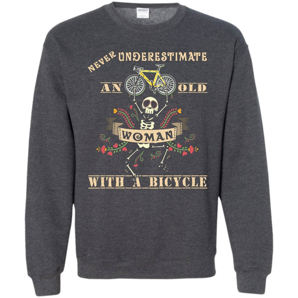 An Old Man With A Bicycle T Shirt, Coolest Biker Sweatshirt