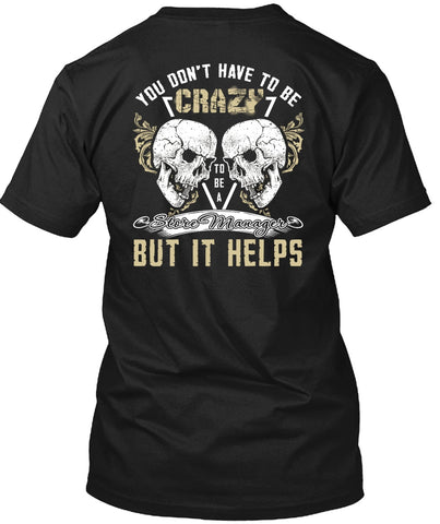 A black t-shirt with the shopify logo