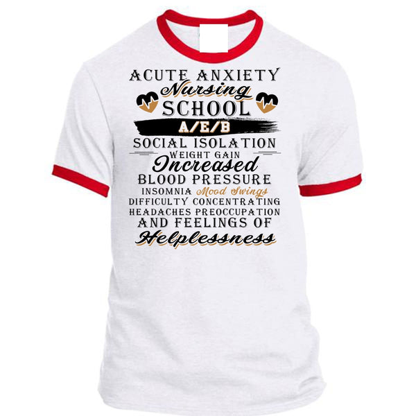 A Cute Anxiety Nursing School T Shirt, Being A Nurse T Shirt, Awesome T-Shirts