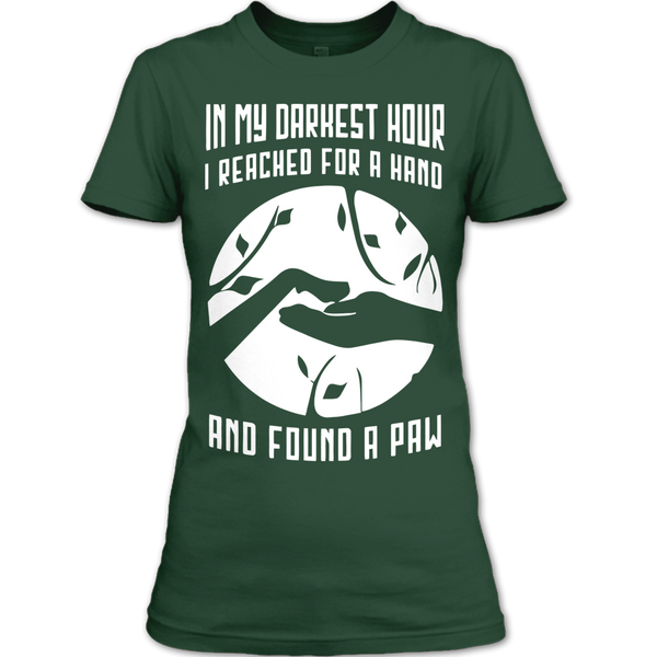 A black t-shirt with the shopify logo