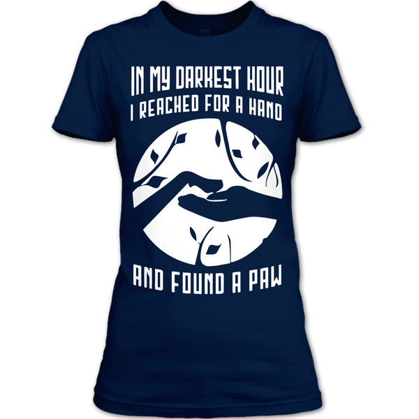 A black t-shirt with the shopify logo