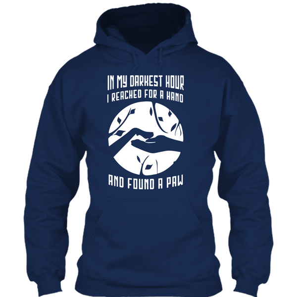 A black t-shirt with the shopify logo