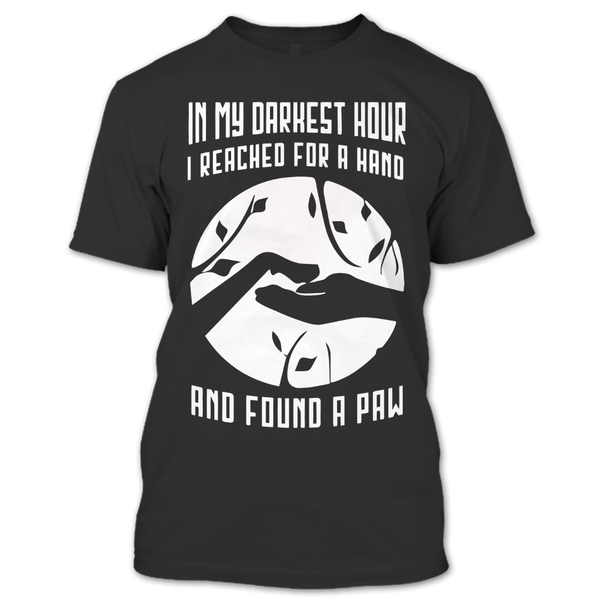 A black t-shirt with the shopify logo