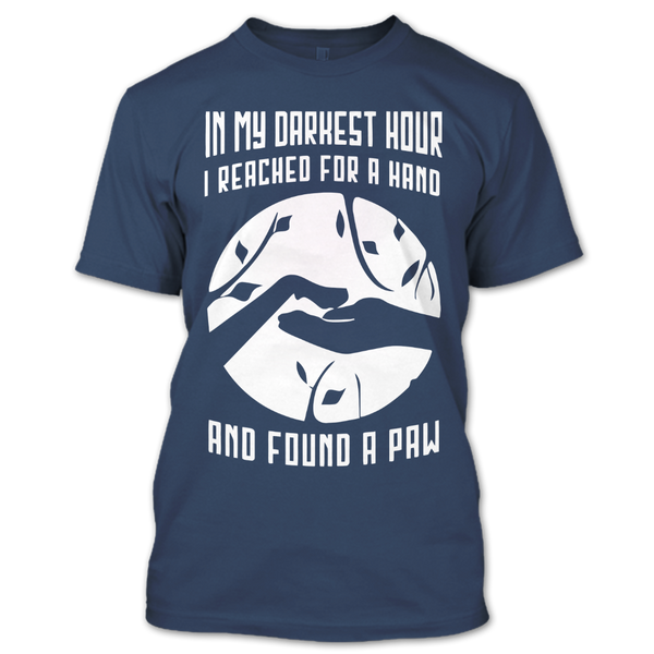 A black t-shirt with the shopify logo