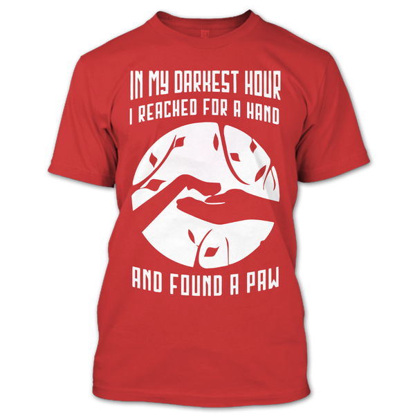 A black t-shirt with the shopify logo