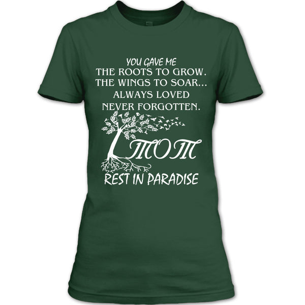 A black t-shirt with the shopify logo