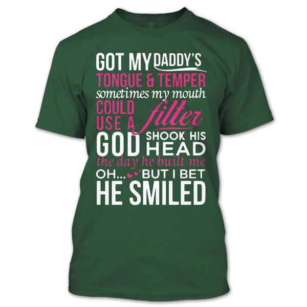 A black t-shirt with the shopify logo