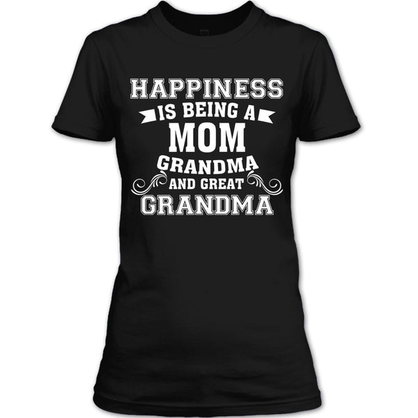 A black t-shirt with the shopify logo