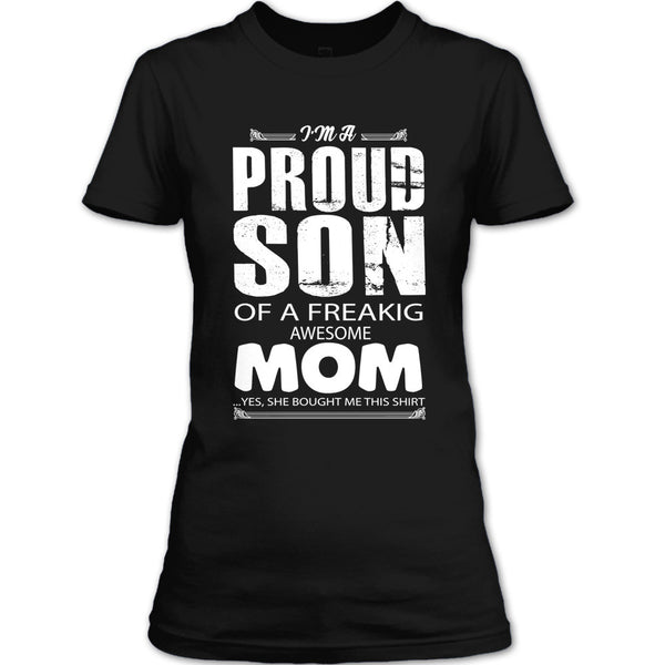 A black t-shirt with the shopify logo