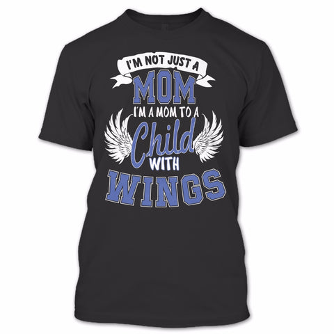 A black t-shirt with the shopify logo