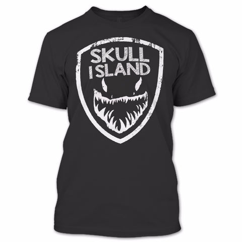 A black t-shirt with the shopify logo