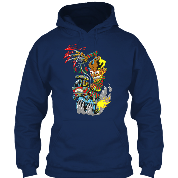 A black t-shirt with the shopify logo