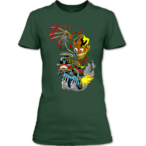 A black t-shirt with the shopify logo