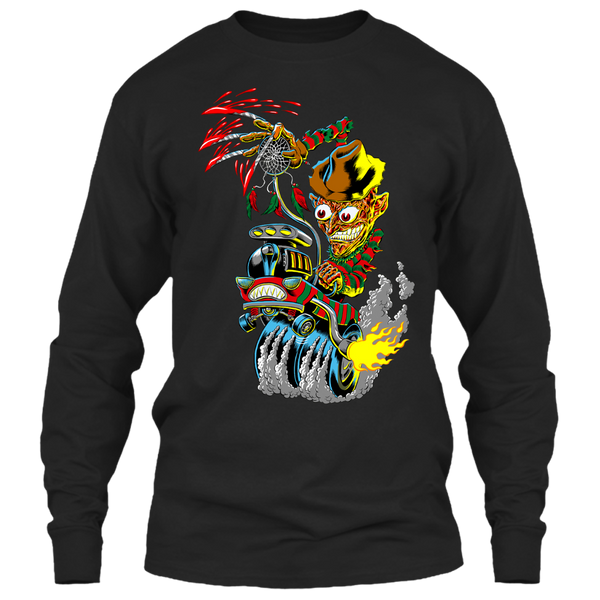 A black t-shirt with the shopify logo