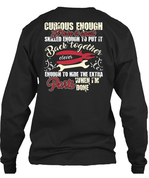 Curious Enough To Take It Apart T Shirt, Being An Electrician T Shirt