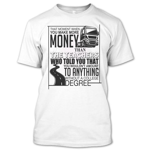 A black t-shirt with the shopify logo