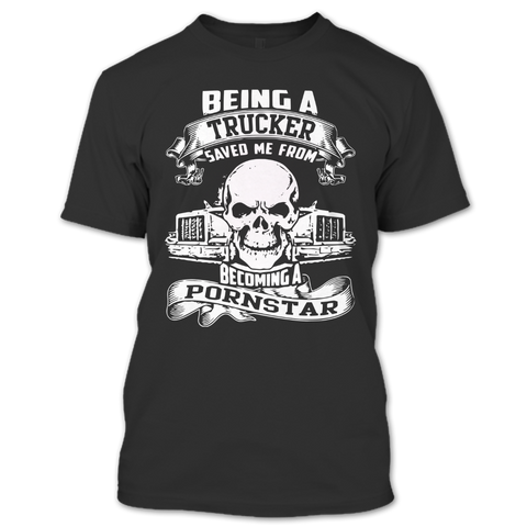 A black t-shirt with the shopify logo