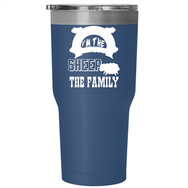 I'm The Rainbow Sheep Of The Family Tumbler 30 oz Stainless Steel, Cute Travel Mug