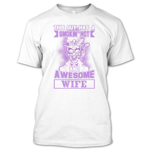 A black t-shirt with the shopify logo