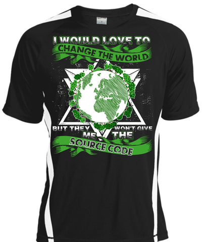 A black t-shirt with the shopify logo