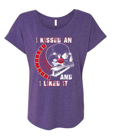 A black t-shirt with the shopify logo