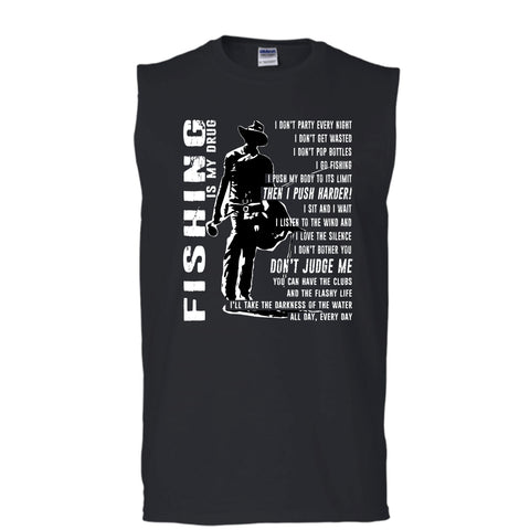 A black t-shirt with the shopify logo