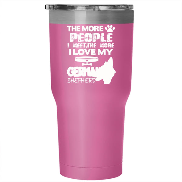 I Love My German Shepherd Tumbler 30 oz Stainless Steel, Dog Lovers Travel Mug