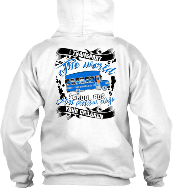 I Transport The World School Bus T Shirt, I Love Bus T Shirt