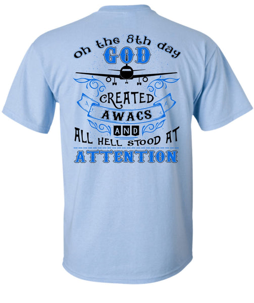 God Created Awacs T Shirt, I Love Pilot T Shirt