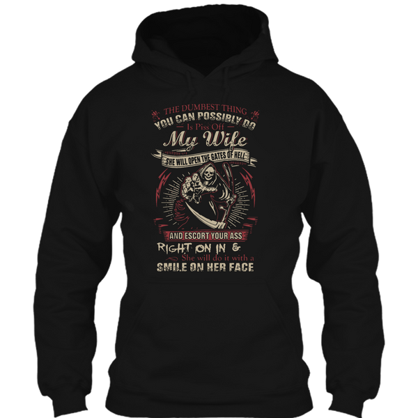 A black t-shirt with the shopify logo