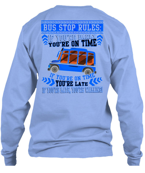 Bus Stop Rules T Shirt, I Love Bus T Shirt