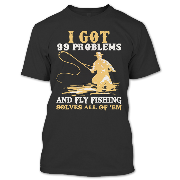 A black t-shirt with the shopify logo