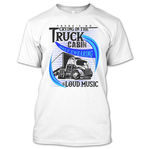 A black t-shirt with the shopify logo