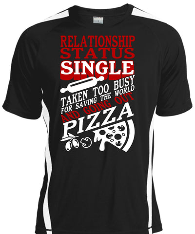 A black t-shirt with the shopify logo