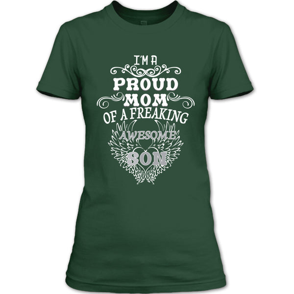 A black t-shirt with the shopify logo