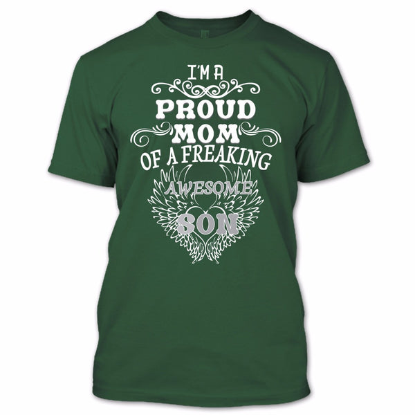 A black t-shirt with the shopify logo