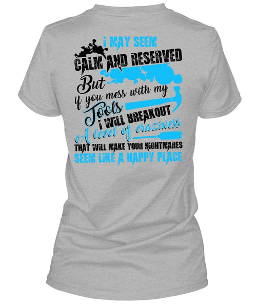 You Mess With My Tools T Shirt, I Love Electrician T Shirt
