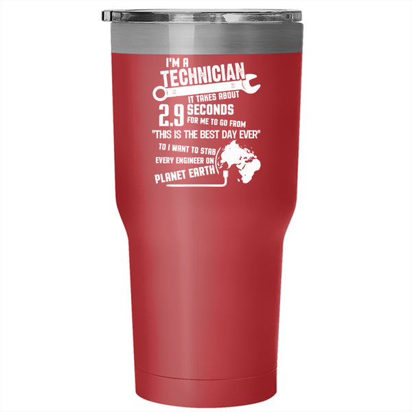 I'm A Technician Tumbler 30 oz Stainless Steel, Awesome Technician Travel Mug