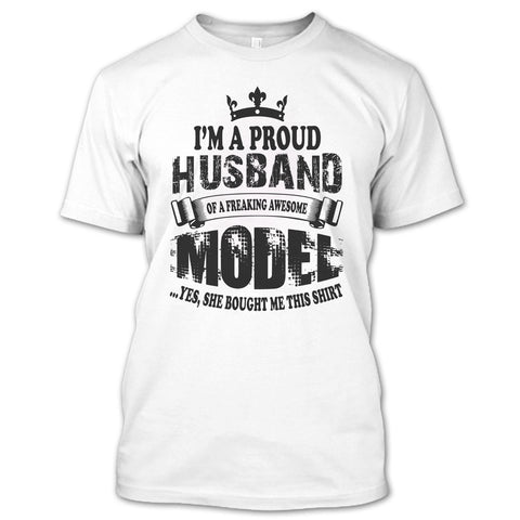 A black t-shirt with the shopify logo