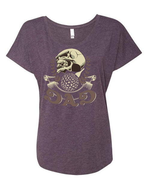 Being A Papa T Shirt, I Love Papa T Shirt, Cool Shirt (Ladies' Triblend Dolman Sleeve)