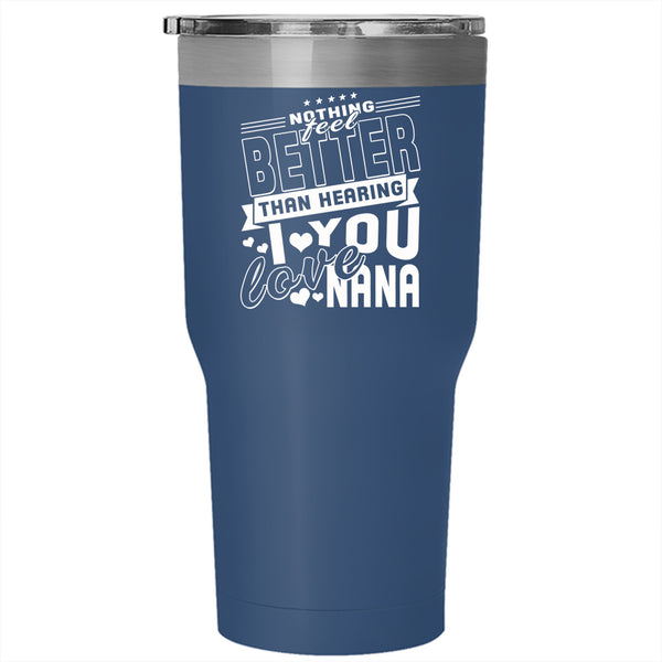 I Love You Nana Tumbler 30 oz Stainless Steel, Cute Grandkids Travel Mug