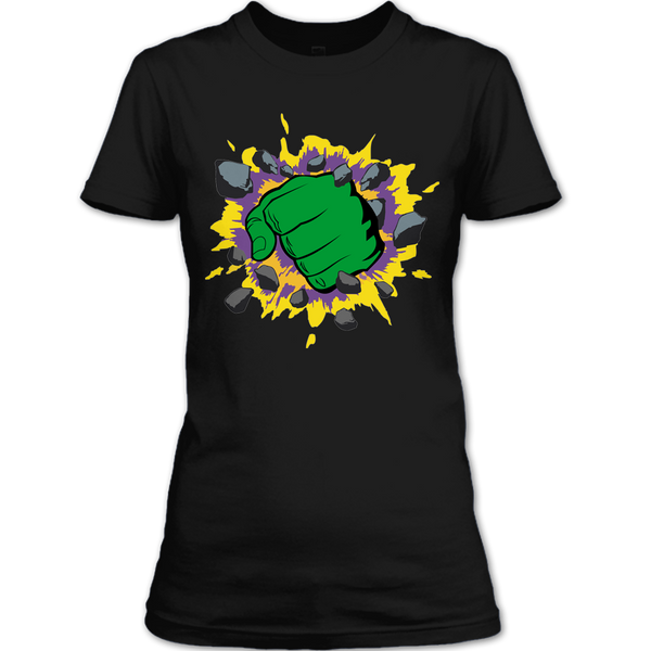 A black t-shirt with the shopify logo