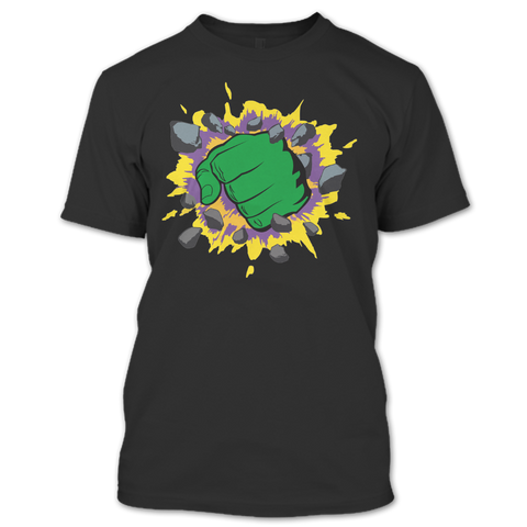 A black t-shirt with the shopify logo