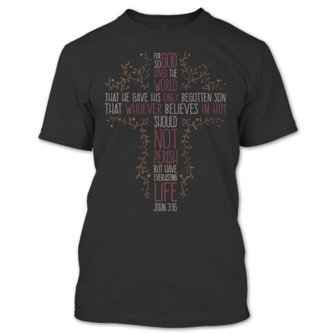 A black t-shirt with the shopify logo