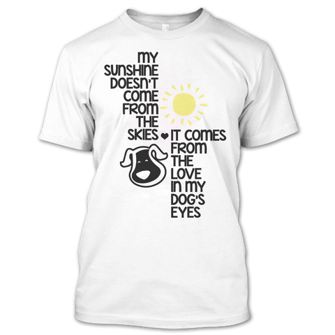 A black t-shirt with the shopify logo