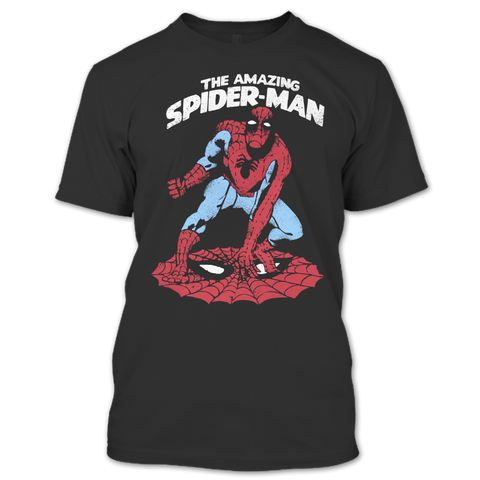 A black t-shirt with the shopify logo